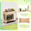 Hochbeet aus Holz mit Ablage und Drainage 3