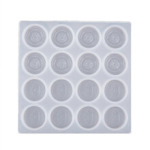 Diy Chess and Checkers Silicone Making Mold Mirror Epoxy Resin Chessboard and Chess Piece Making Tools 113X113mm