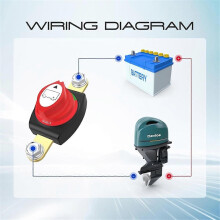Interruttore di disconnessione batteria a polo laterale, interruttore di interruzione batteria 12-48V