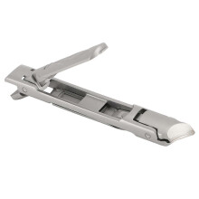 Nail Clippers for Thick Nails Ultra Thin Stainless Steel Foldable Double Head Curved Slanted Trimmer Wide Jaw Opening Cutter with Safety Lock