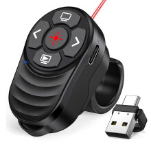 Oplaadbare draadloze presentatieklikker met USB Type-C-aansluiting