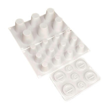 Silicone Molds compatible for Mousse Cakes, Chocolate and Fondant 3PCS