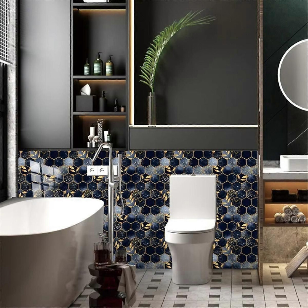 10Pcs Hexagon Tiles Sticker Kitchen Backsplash Oilproof 9319739881516