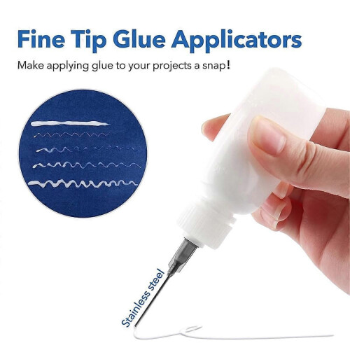 60PC Glue Applicators Bottles,30ml Plastic Squeezable Dropper Bottles