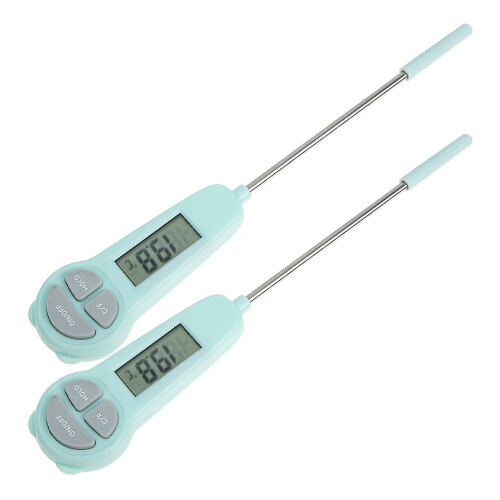 2Pièces Thermomètre Vert Étanche Pour Cuisine Bébés ABS