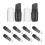 10Pièces Brosse Silicone Compacte Couvercle Protection 1