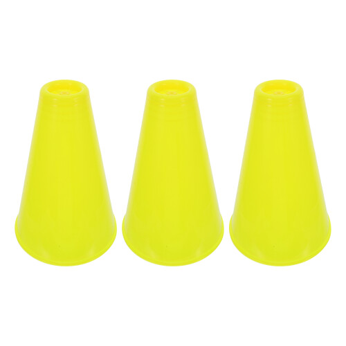 3Pcs Kid-Friendly Plastic Cheer Megaphone for Mardi Gras Parties