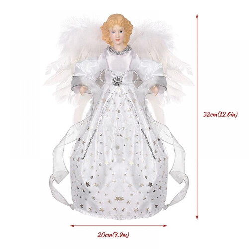 Christmas Tree Topper - White Hat Design, 20 x 26 cm 1