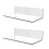 Acrylic Floating Shelf Small Storage Rack Wall-Mounted Transparent 1