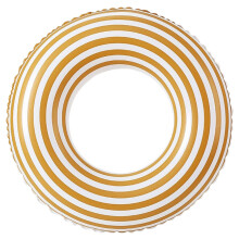 1Bouée Piscine Adulte Rayée Orange En PVC Stable Pour Usage Extérieur