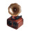 Dark Red Plastic Gramophone Musical Box Decorative Desk Ornament 1
