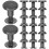 22Pcs Durable Zinc Alloy Screw Rivets for Leatherwork and Book Binding 1