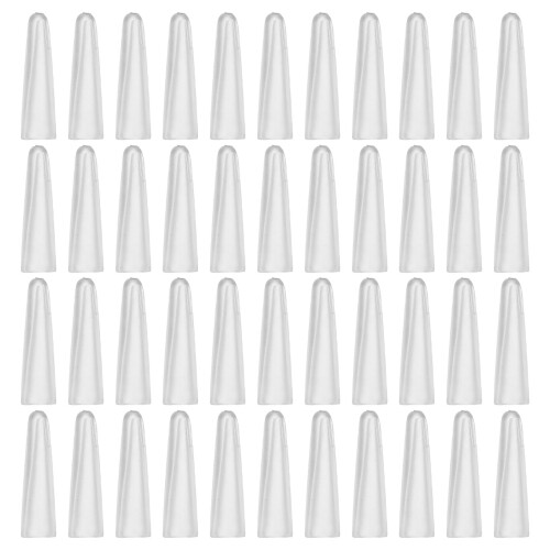 100Pcs Clear Plastic Tweezer Tip Covers for Eyelash and Needle Tools