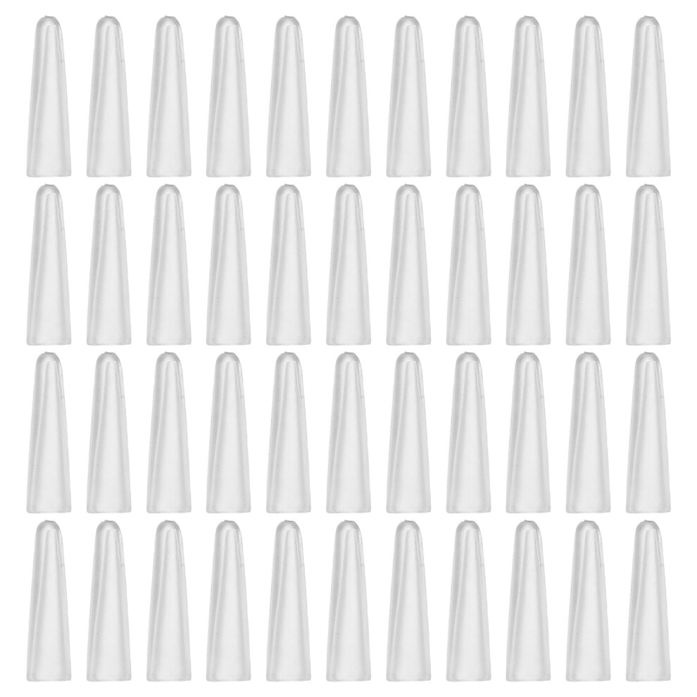 Ohphcall 100Pcs Clear Plastic Tweezer Tip Covers For Eyelash And Needle Tools