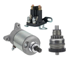 ATV Starter & Bendix & Relay Kit for Polaris Sportsman 400 450 500 Magnum UTV Ranger 2x4 425 4x4 500 6x6 500 2004-2006
