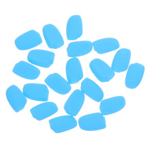 10Pairs Sky-Blue Silicone Eyeglass Nose Pads Soft Non-Slip Replacement
