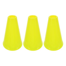 3Pcs All-Weather Yellow Party Megaphone for Sports Match Cheer