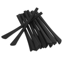 20Pairs Black Silicone Eyeglass Temple Covers Soft Antislip Retainers