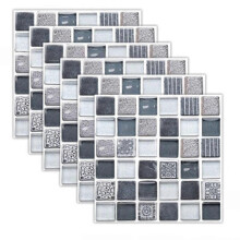 Self-Adhesive Marble Wall Tiles - Waterproof Stickers, B