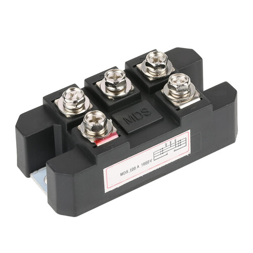MDS100A Black 3-Phase Diode Bridge Rectifier, 100A, High Power, 1600V
