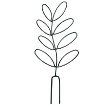 Small Trellis for Potted Plants Leaf Shaped Wrought Iron Garden Trellis for Indoor Outdoor Decorative Climbing Plants Vine and Rose Support Trellis