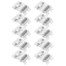 10 Pcs Plastic Roller Presser Feet Light Texture Leather Presser Feet for Most Household Sewing Machines