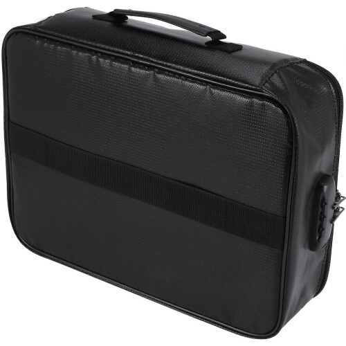 Fireproof Document Storage Lock Bag,Carry Wallet,Multi-Layer Portable Document Storage,Suitable for