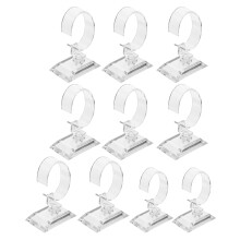 10Pcs Transparent Watch Display Stands ABS Material Jewelry Organizer