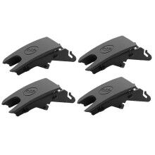 4PCS Rear Safety Seat ISOFIX Cover Fixed Clips compatible for A