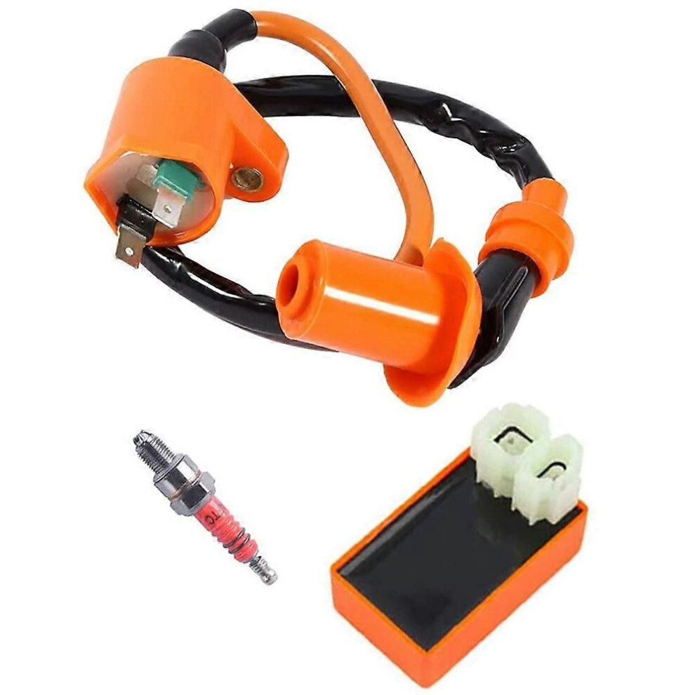 Motorcycle Racing Ignition Coil Spark Plug Cdi For Gy6 4-Stroke Moped 9319739897784