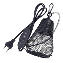 Reptile Heat Lamp Shade Pet Heater Guard Timeable Heat Lamp Anti-Scalding Preservation Infrared Cer