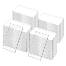 50Pcs Clear Acrylic Table Place Card Wedding Rectangle Seating Cards Names Tag Birthday Party DIY D