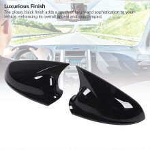 1 paio di coperture per specchietti retrovisori esterni 8V0857527, nero lucido, look sportivo, compatibili