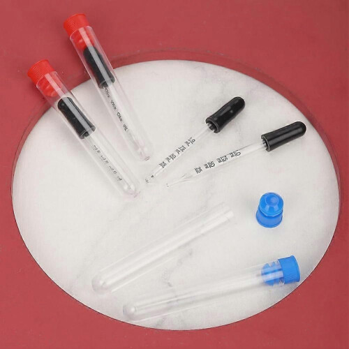 4 τεμάχια σταγονόμετρο 1ml με 4 τεμάχια μπουκάλι, γυάλινο στα 2