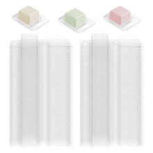 100 Pack Wax Investment Molded Plastic Wax ClamShell Container Mold Candle Mold for DIY Soap Making