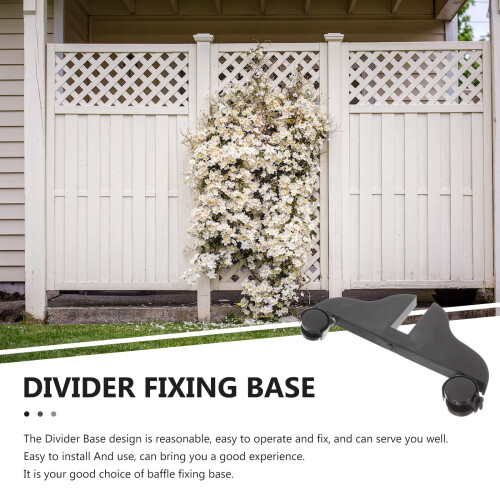 PVC rumdeler fodstativ sort 30x16x2,5cm 1