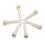 12 Bridge Pins + Saddle + Bridge Saddle Bone / Bone Acoustic Guitar White 3
