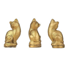 9-teiliges Set dekorativer Scharnierköpfe, Katzen-Gargoyle-Magnete, Katzentürscharnieraufsätze, Katzenscharnierköpfe,
