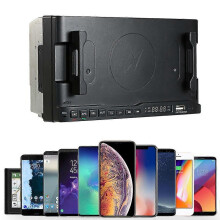 Supporto multifunzione per cellulare da auto, altoparlante, navigatore, radio Bluetooth 5.0 con caricatore