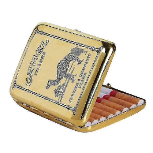 Vintage Θήκη Τσιγάρου Χάλκινη Camel - Χωράει 16 Τσιγάρα, Φορητό