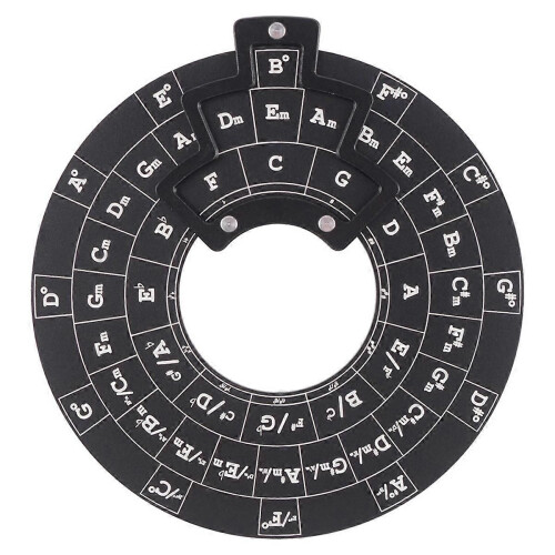 Τροχός συγχορδίας κιθάρας Circle of Fifths Wheel Ξύλινο εργαλείο 1