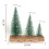 Mini Christmas Tree with LED White Light Green Cedar 1pc 3