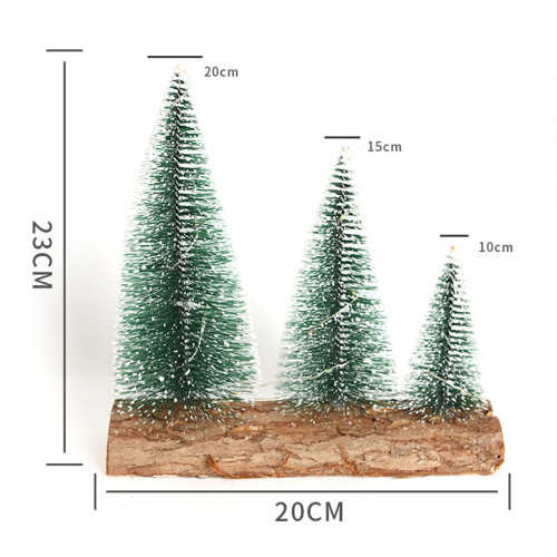 Mini Christmas Tree with White LED Lights 12 Inch 2