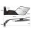 Motorcycle Rearview Mirrors Adjustable Rotating Side View Mirrors Motorcycle Accessories 1