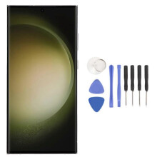 Phone Screen Replacement Touch Digitizer Assembly with Fingerprint and Repair Kit for Galaxy S23 Ultra 5G SM‑S918U Gold