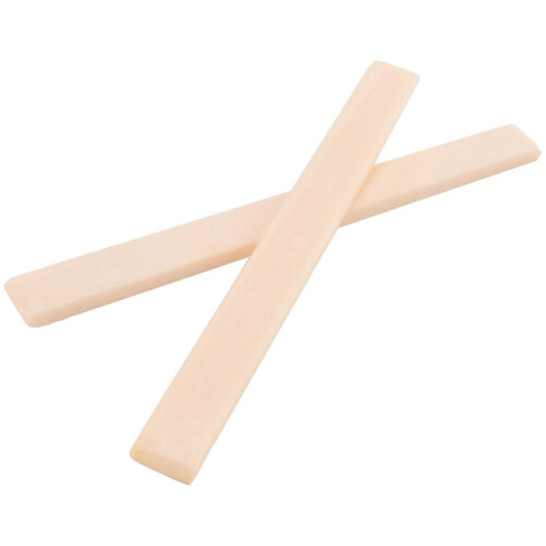 4 Pcs Spare Part Beige Plastic Bridge Saddle Nut for Classical Guitar 1