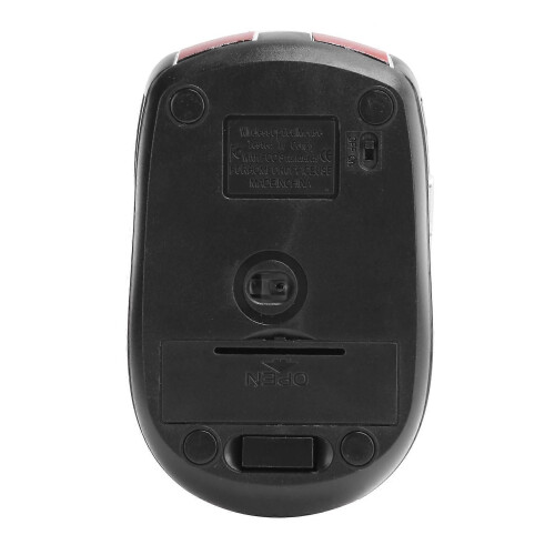 Mouse wireless ottico per notebook e computer da gioco con DPI regolabile, 250Hz, rosso. 2