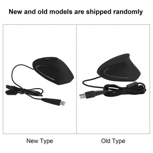 Ergonomic Vertical Gaming Mouse 6D Adjustable 800-1200-2000-3200 DPI Optical Mouse with LED 1