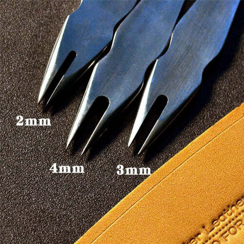 3Pcs of Equidistant Gauge Spacing Planning Wire Gauge Manual DIY Leather Making Tools Crimping Work Process Making Tools 1