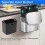 Compost Bin 1.05 Gallon Wall Mounted Trash Can with Lid, Garbage Can 2